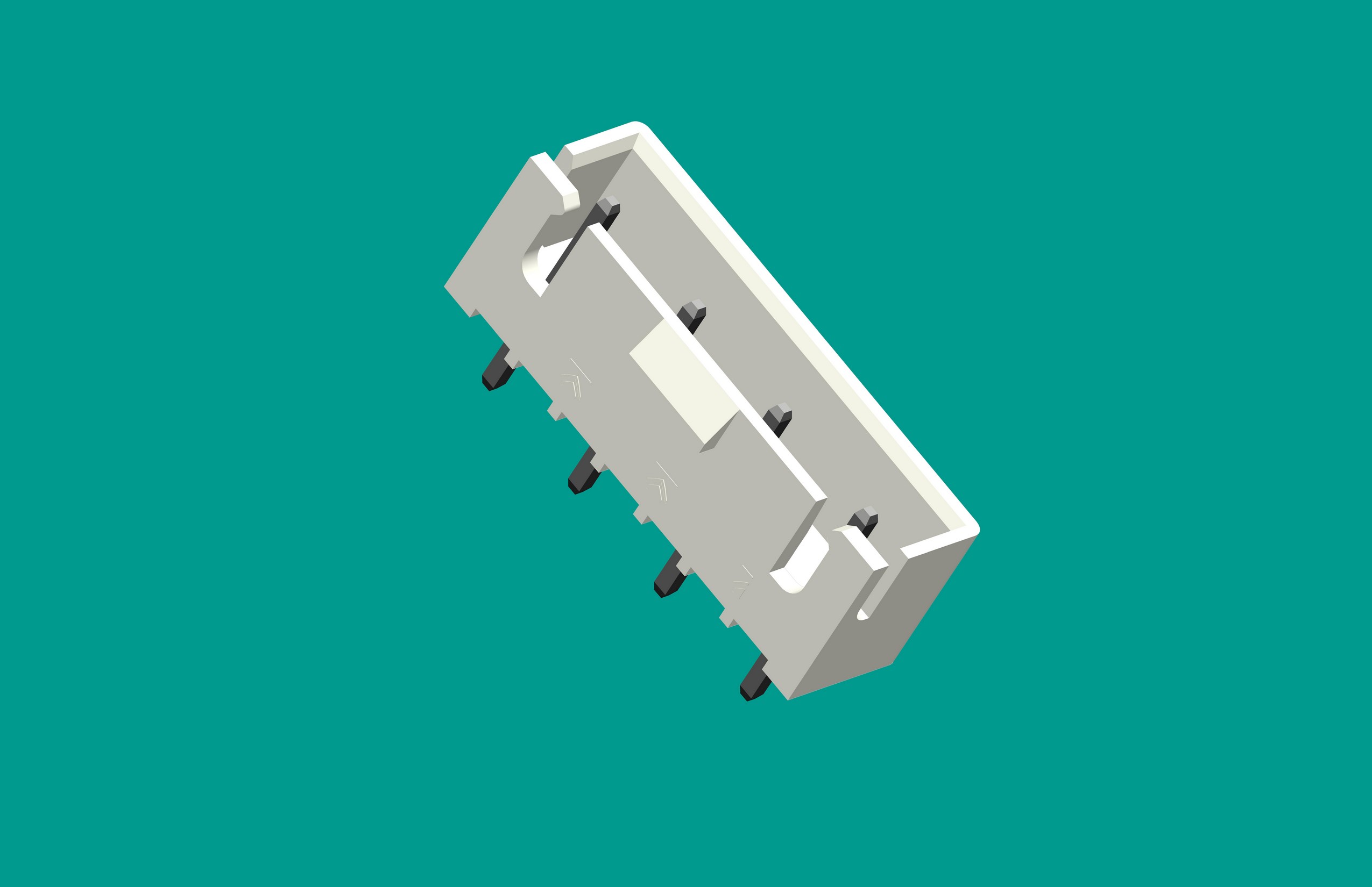 XH-7A4帶扣(缺2.4.6針），普通PA66白色