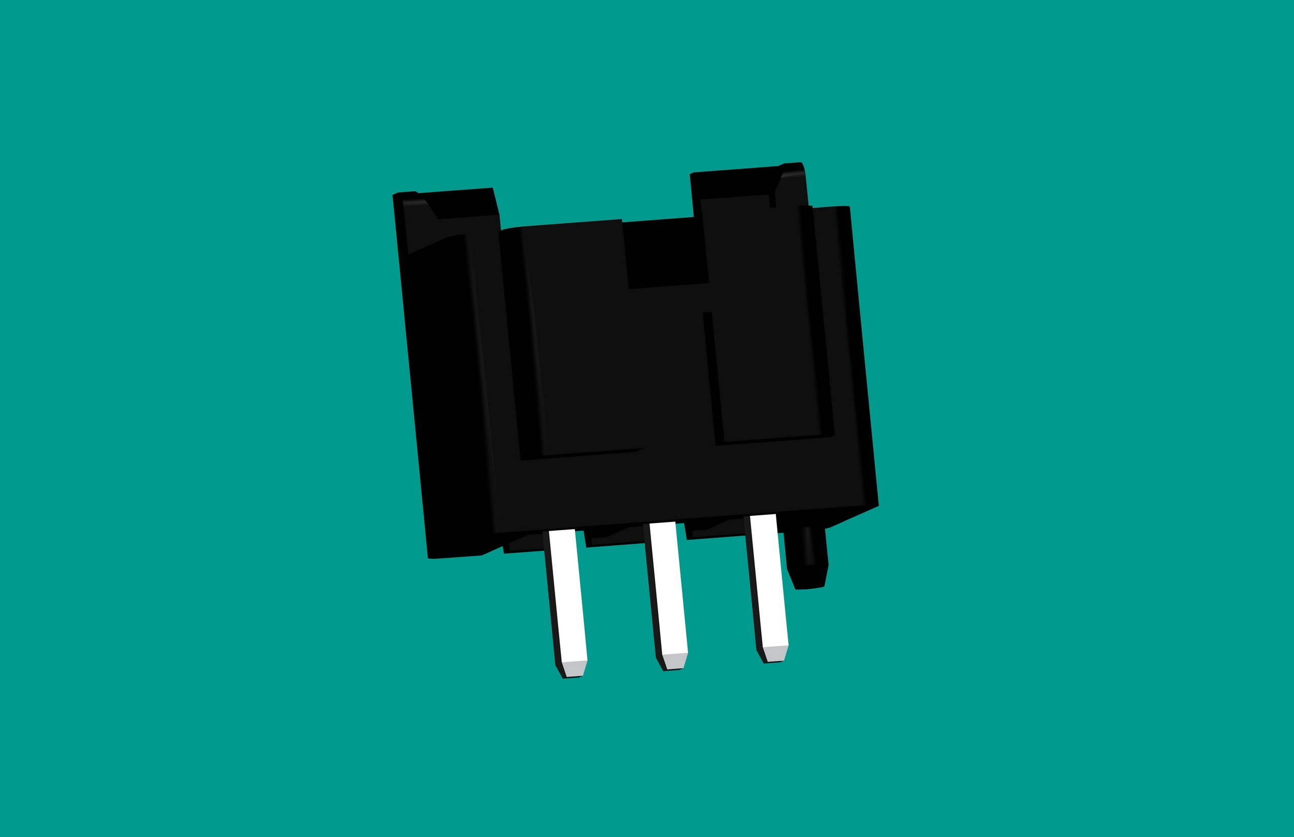 B3B-XH-K3立式針座黑色/普通PA66