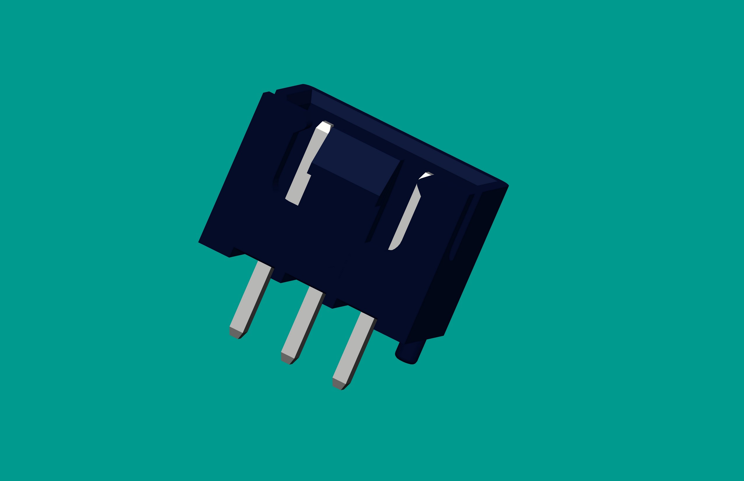 XH帶扣帶定位針座-3直針（雙卡點(diǎn)）黑色