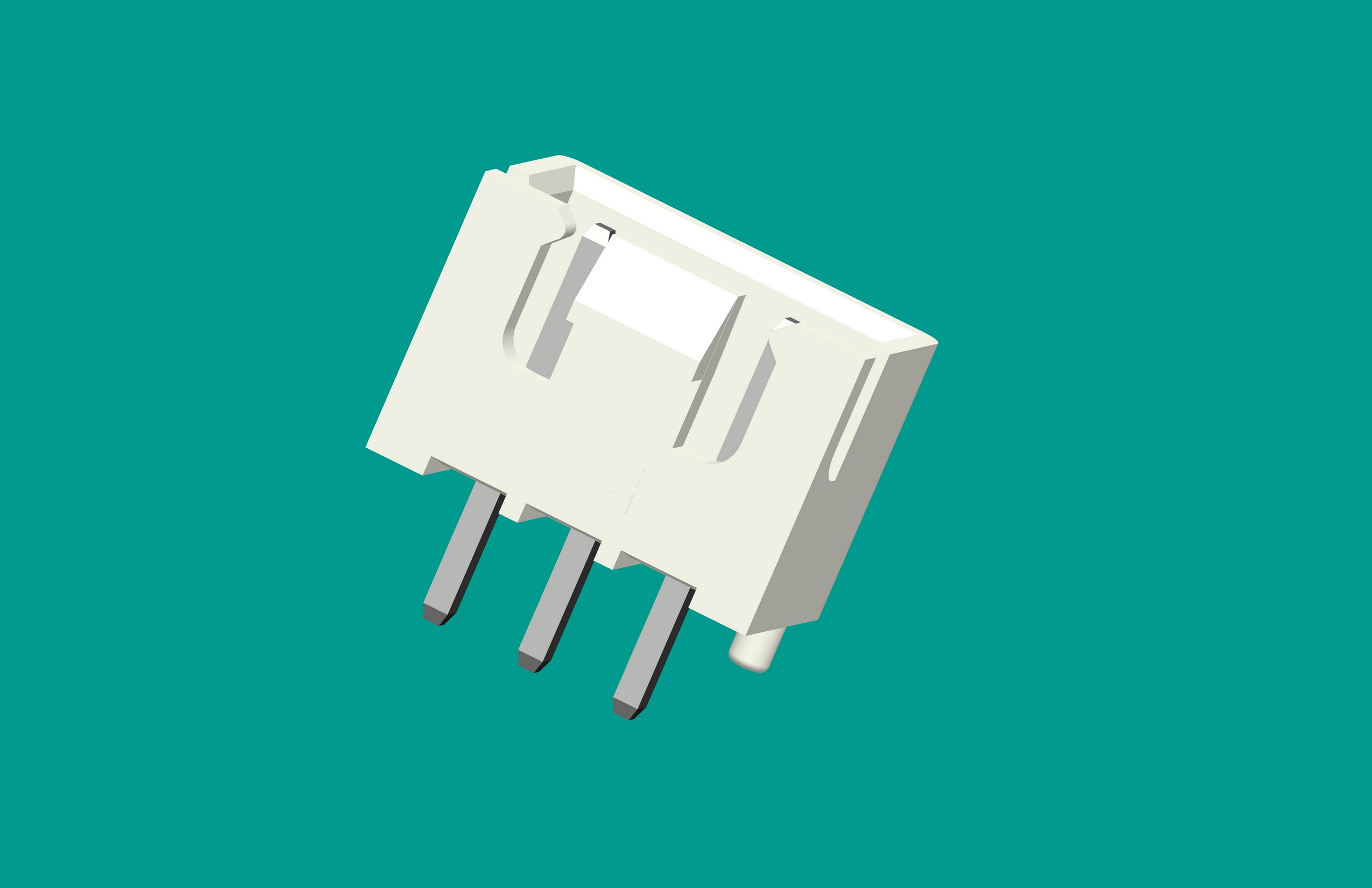 XH帶扣帶定位針座-3直針（雙卡點(diǎn)）白色