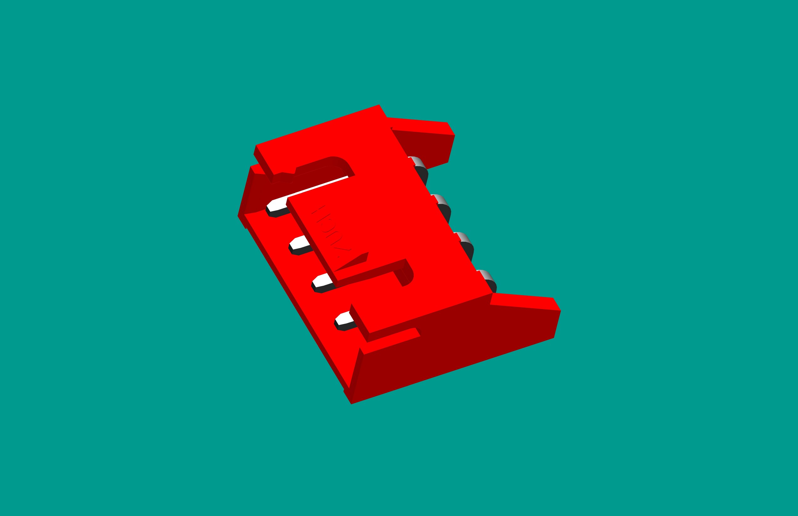 XH-4QA(帶扣)帶保護腳 紅色（普通PA66)