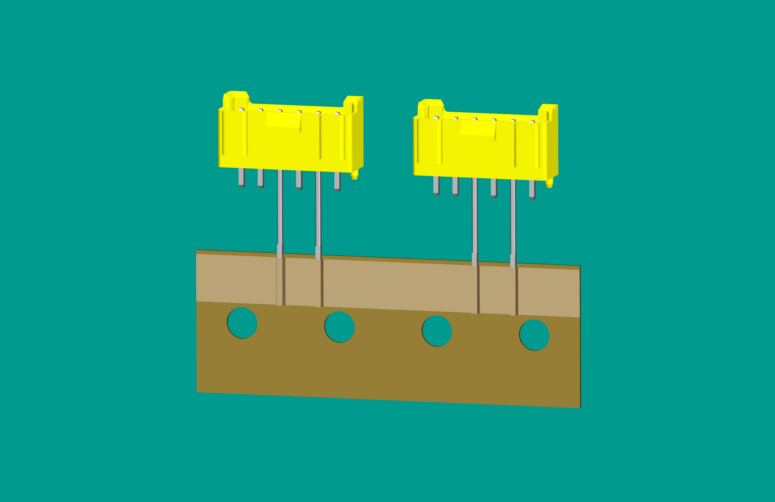 XH-6A全包編帶立式針座黃色/(2、4長針)普通PA66
