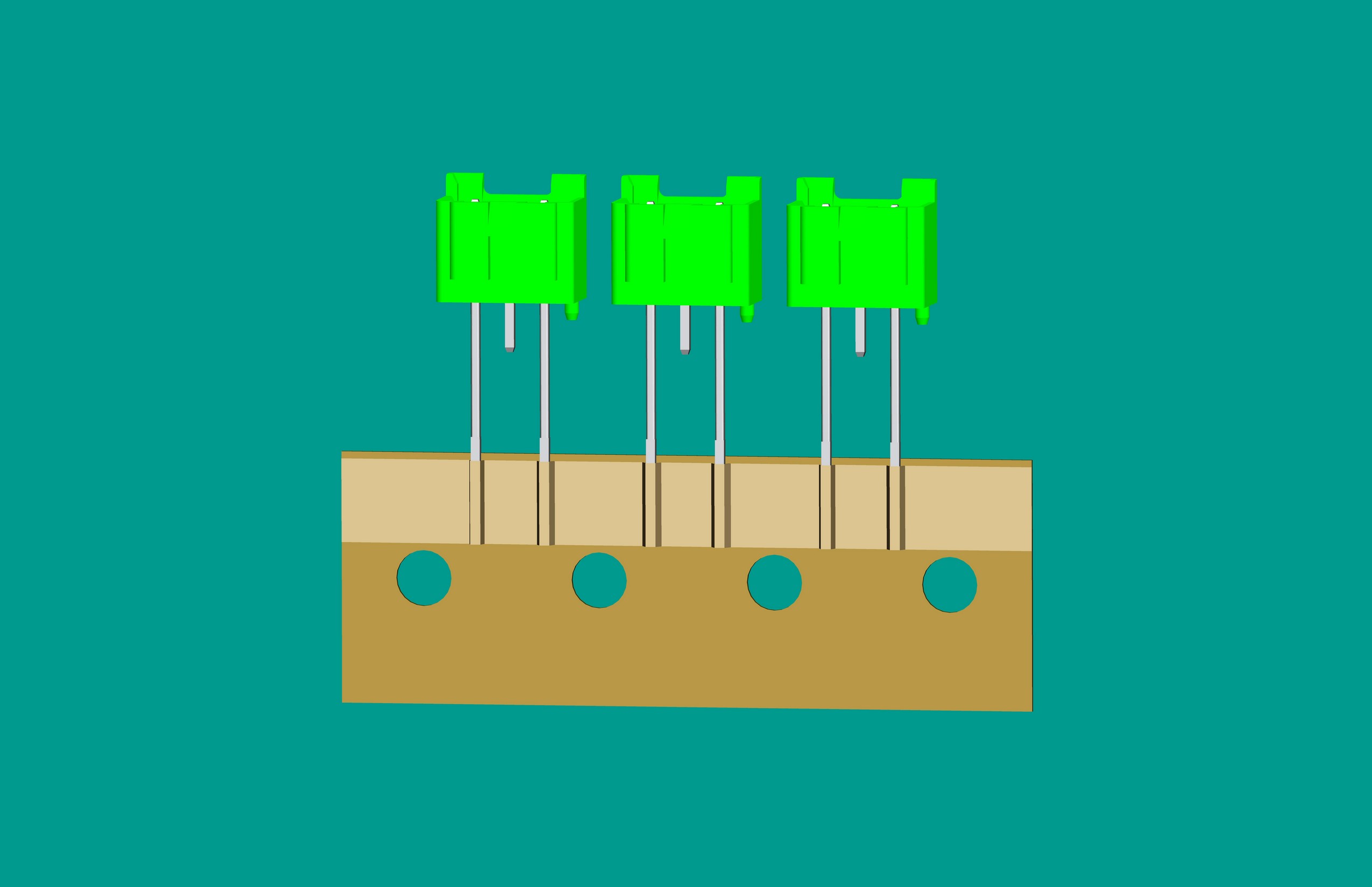 XH-3A全包編帶立式針座綠色/(1、3長針)普通PA66