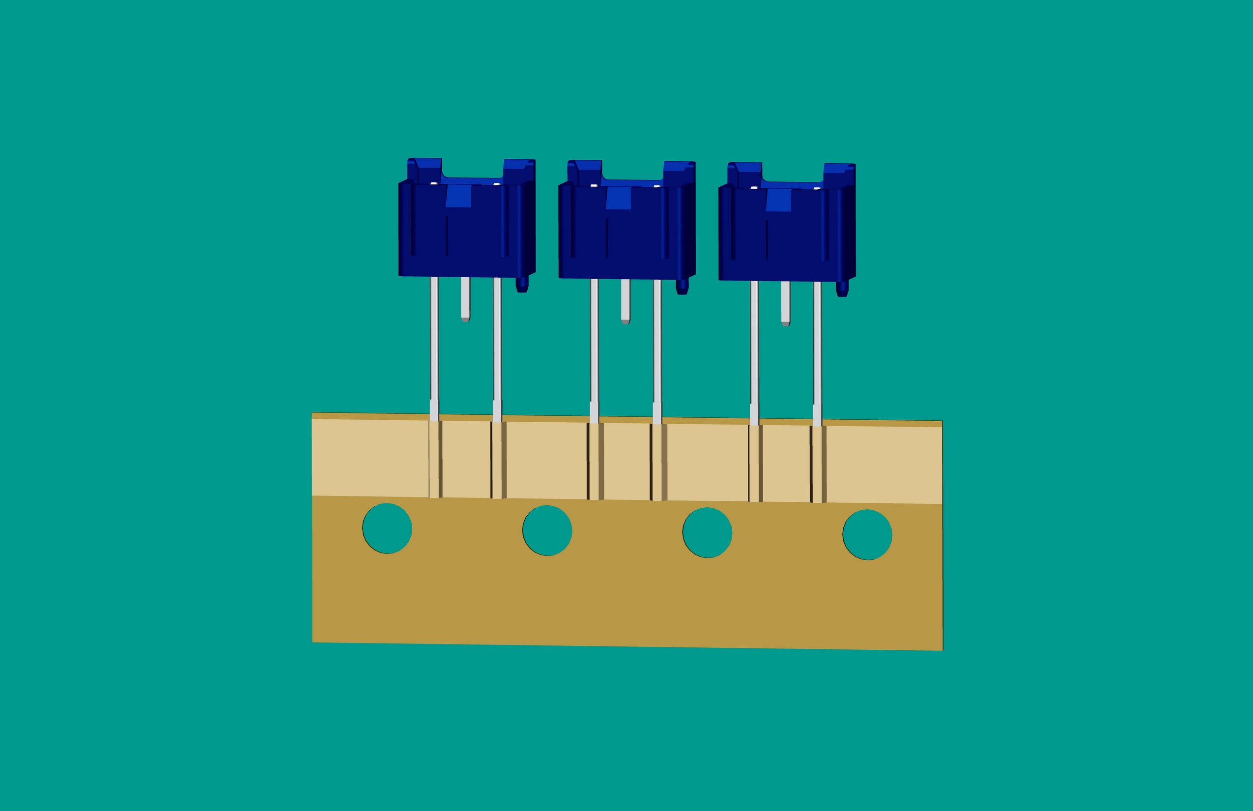 XH-3A全包編帶立式針座藍色/(1、3長針)普通PA66