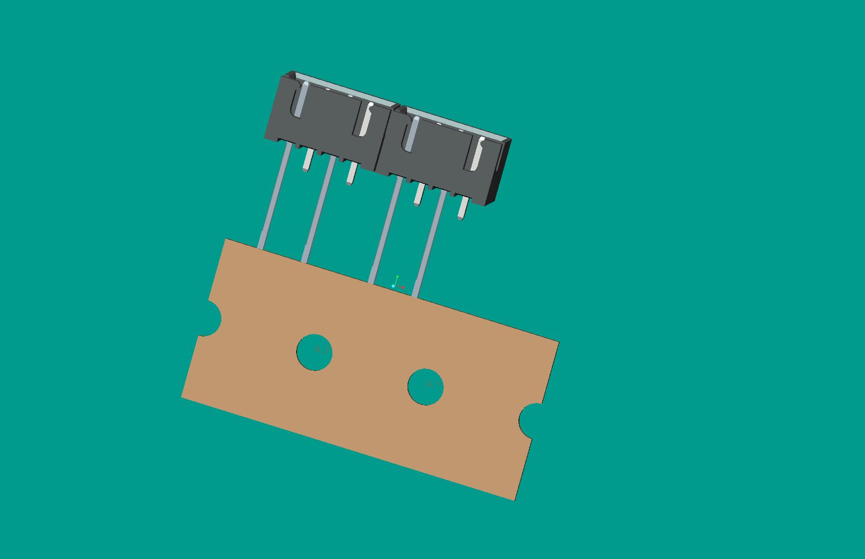 XH-4A編帶立式針座黑色/間距12.7mm(1,3短針)12mm,反向