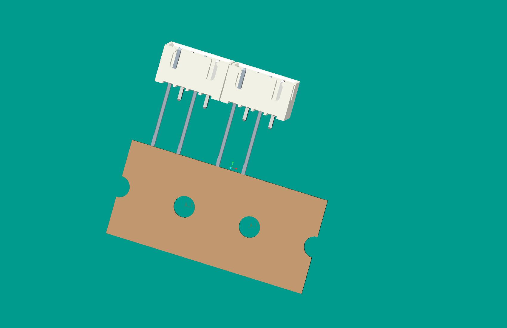 XH-4A立式針座白色/編帶/間距12.7mm（1，3短針）