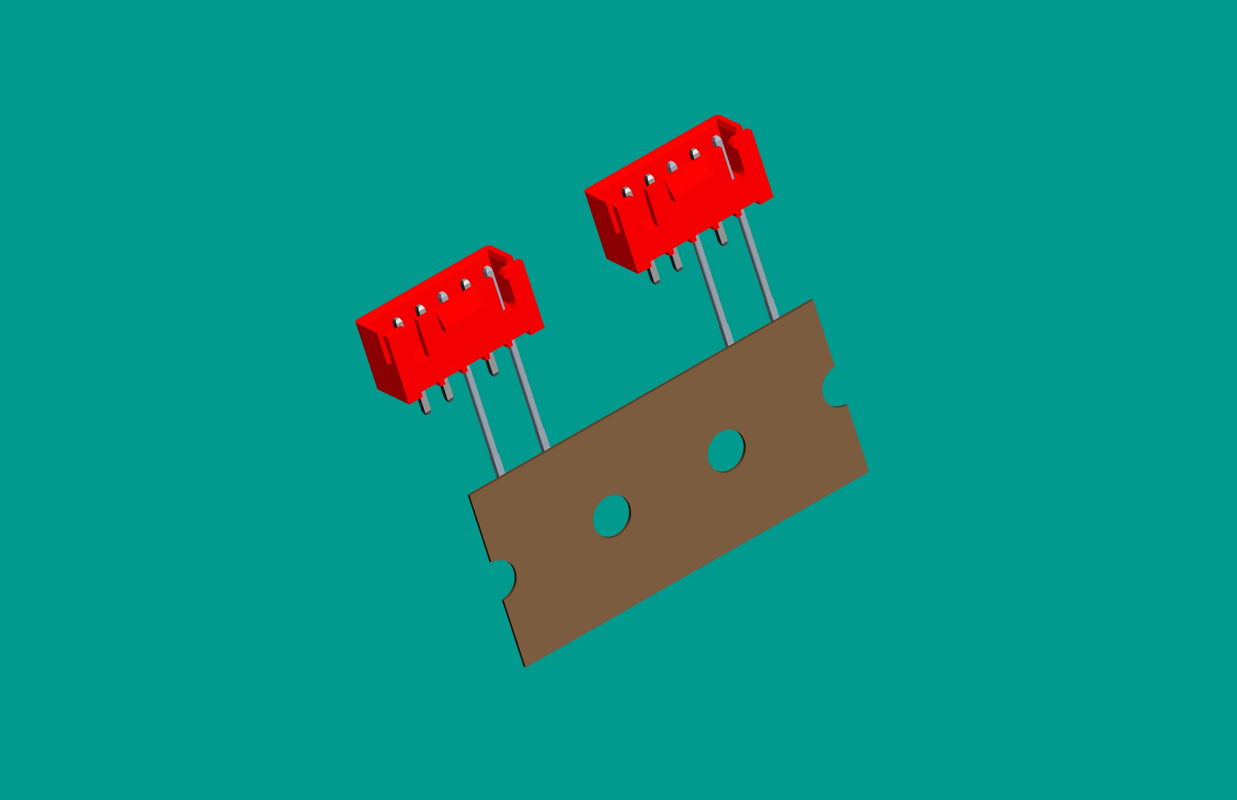 XH-5A(帶扣)立式針座紅色/編帶(1、3長針，反向，12mm）