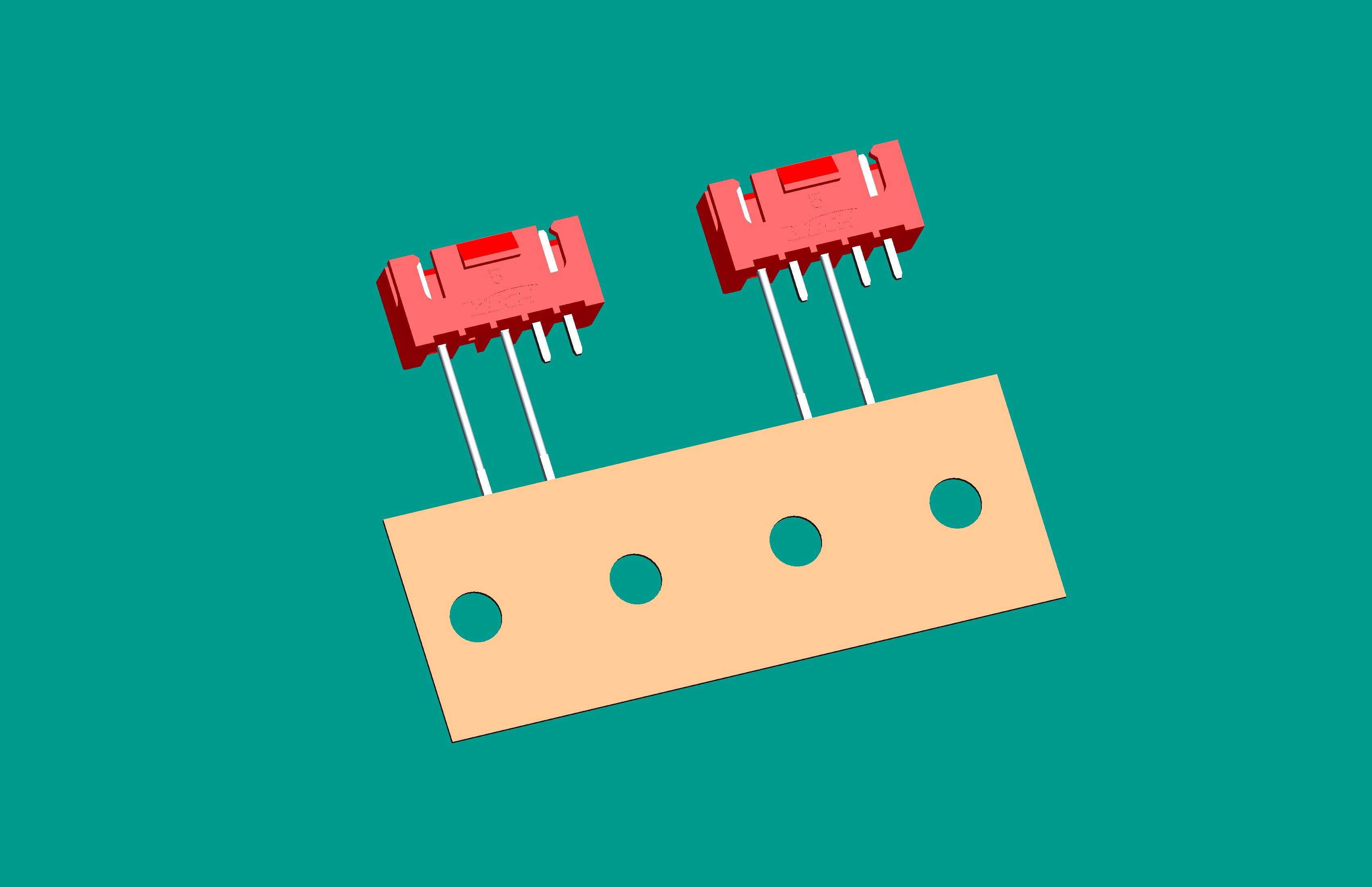 XH-5A(帶扣)立式針座紅色/編帶(3、5長針，反向，12mm）