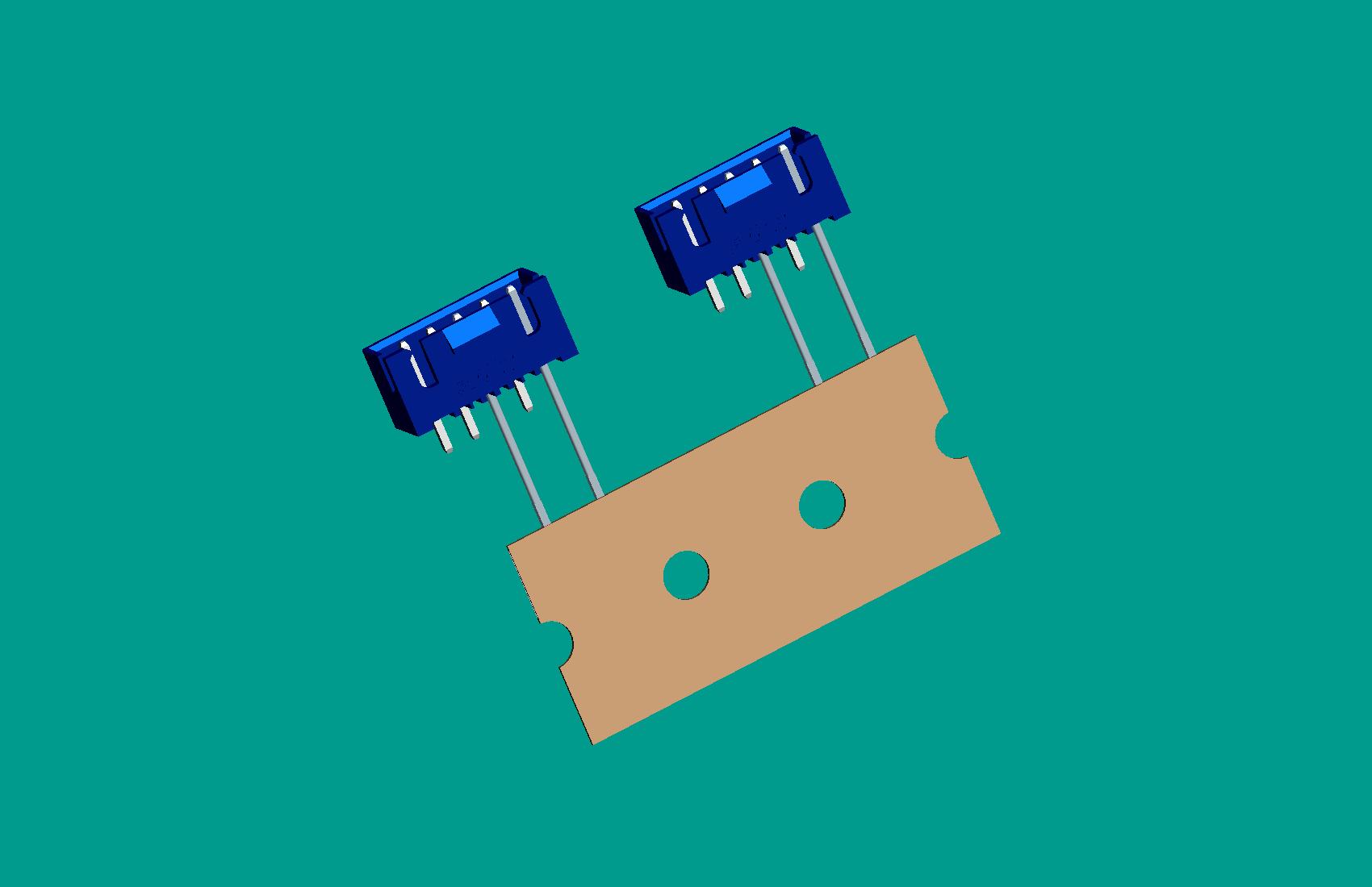 XH-5A(帶扣)立式針座藍色/編帶(1、3長針，反向，12mm）