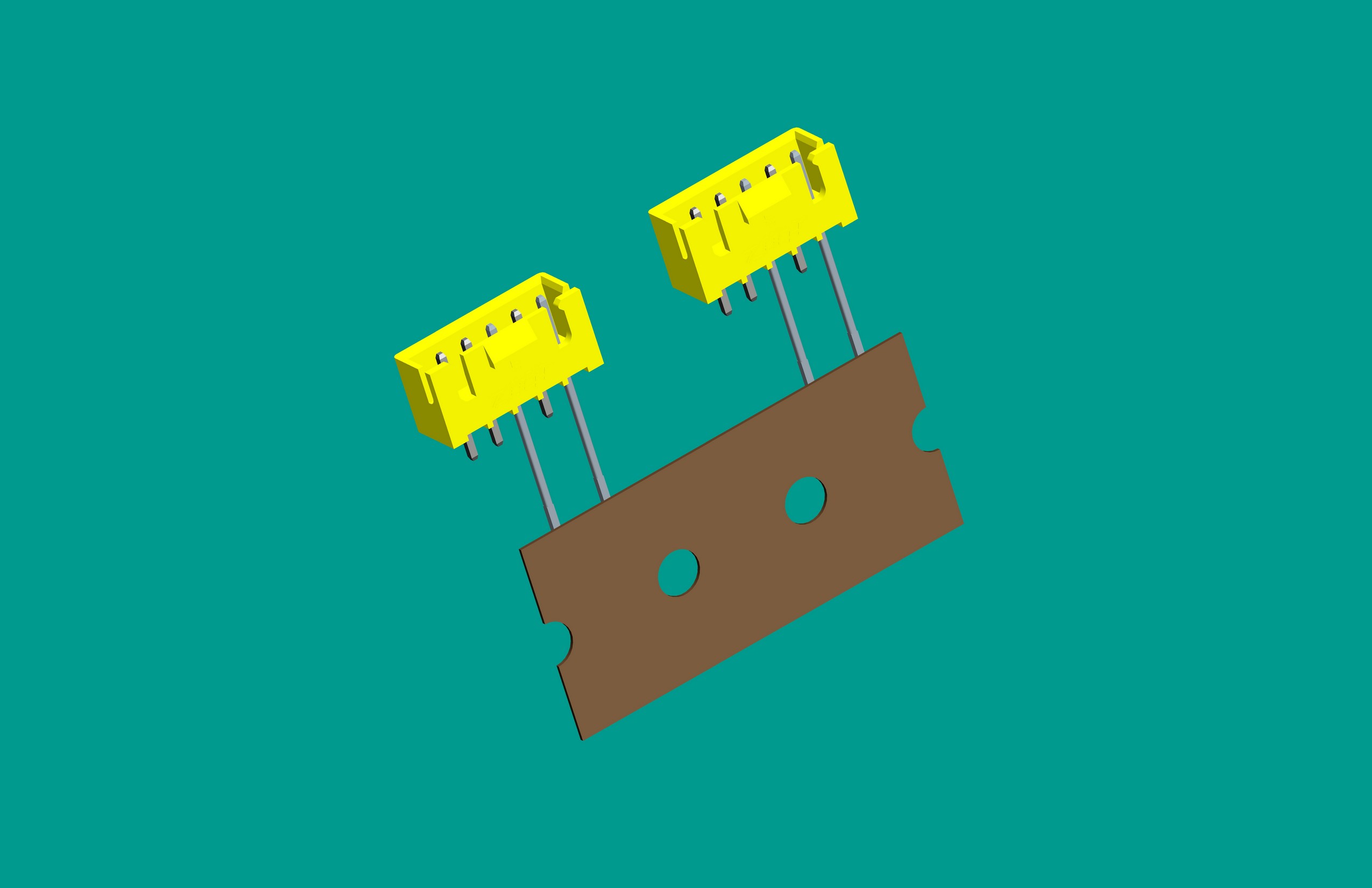 XH-5A(帶扣)立式針座黃色/編帶(1、3長針，反向，12mm）