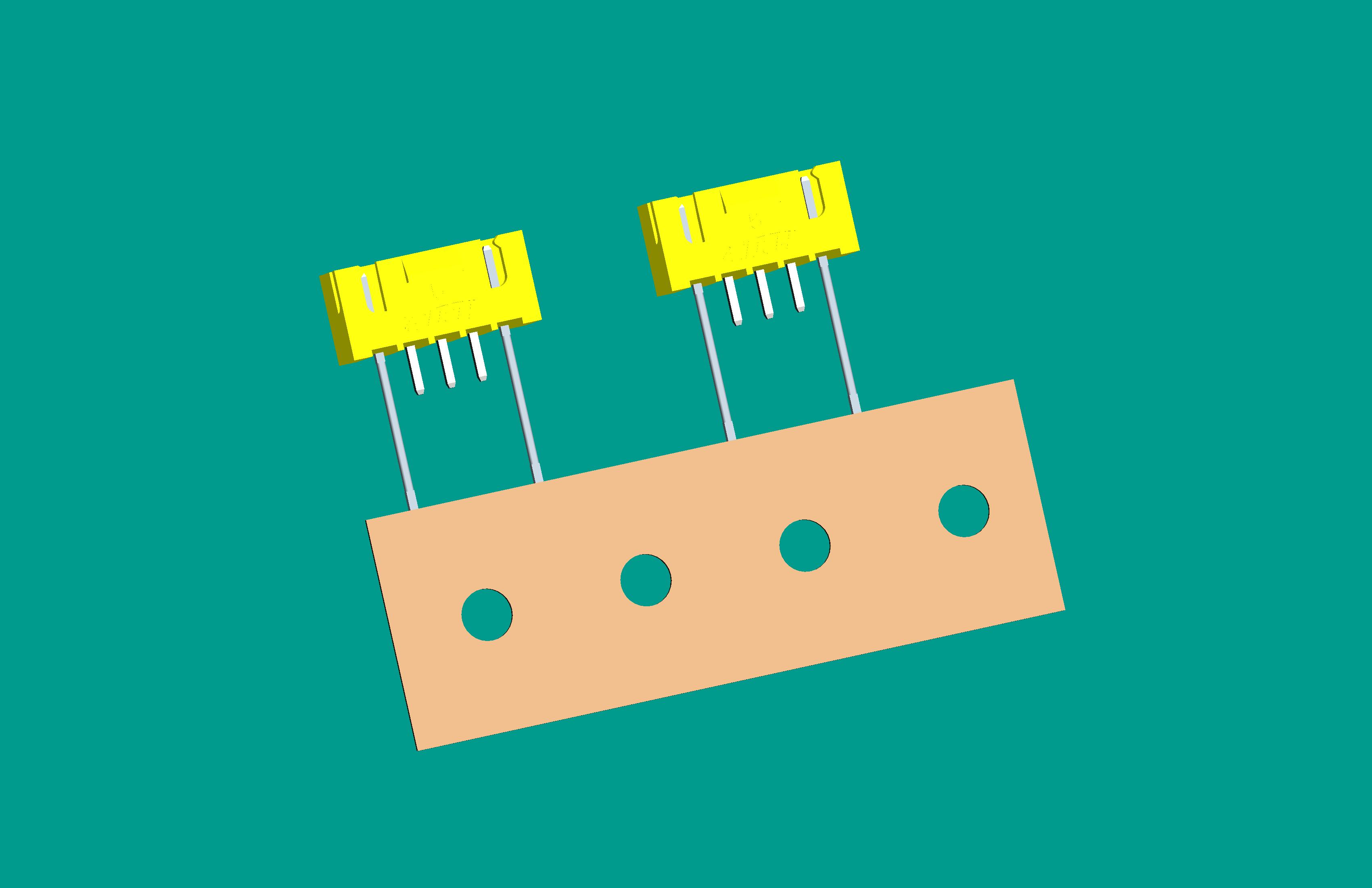 XH-5A(帶扣)立式針座黃色/編帶(1、5長(zhǎng)針，反向，12mm）