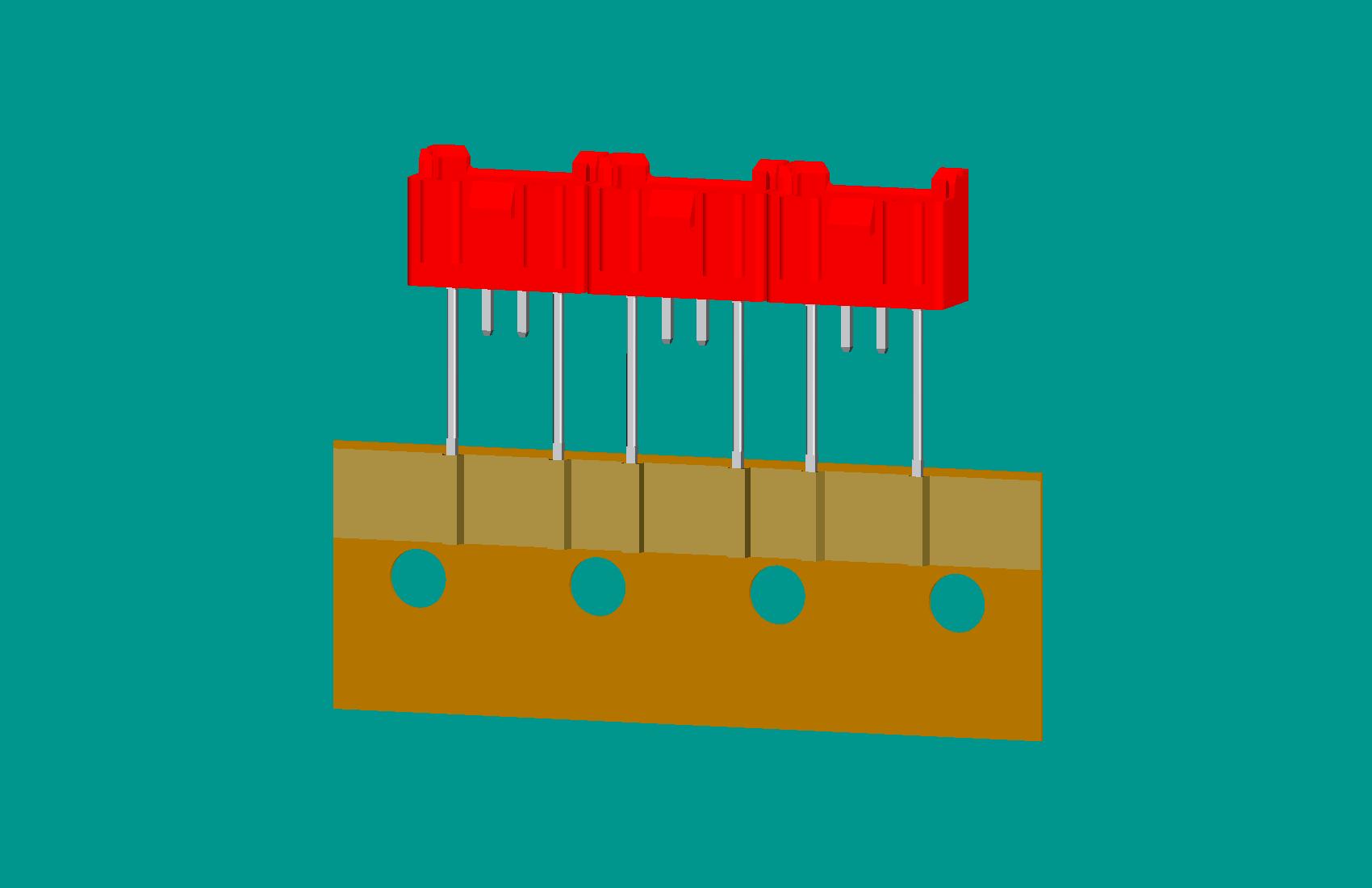 XH-4A全包非限位編帶正向（1、4長針）(紅色)普通PA66/奧克斯