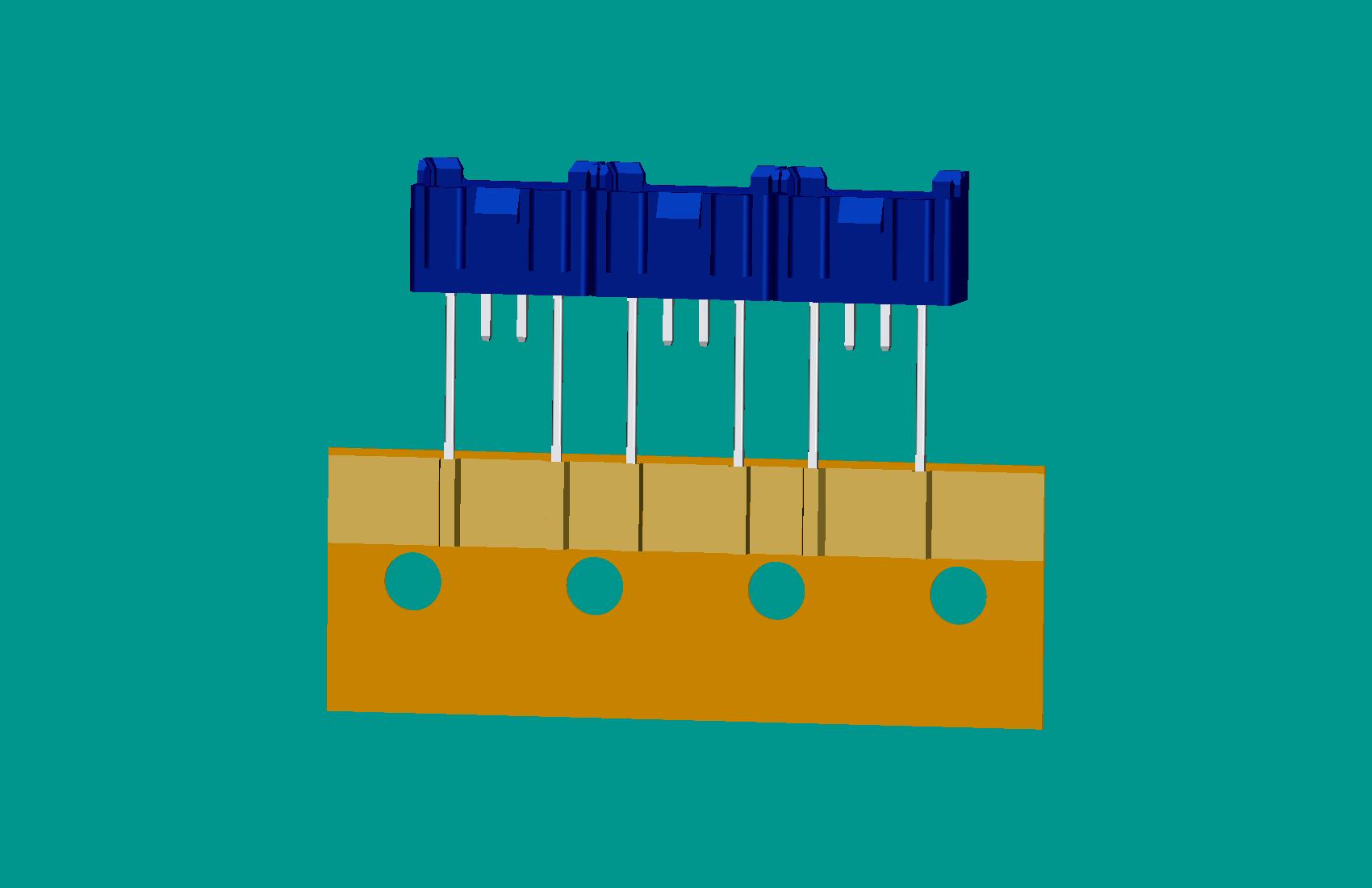 XH-4A全包非限位編帶正向（1、4長(zhǎng)針）(藍(lán)色)普通PA66/奧克斯