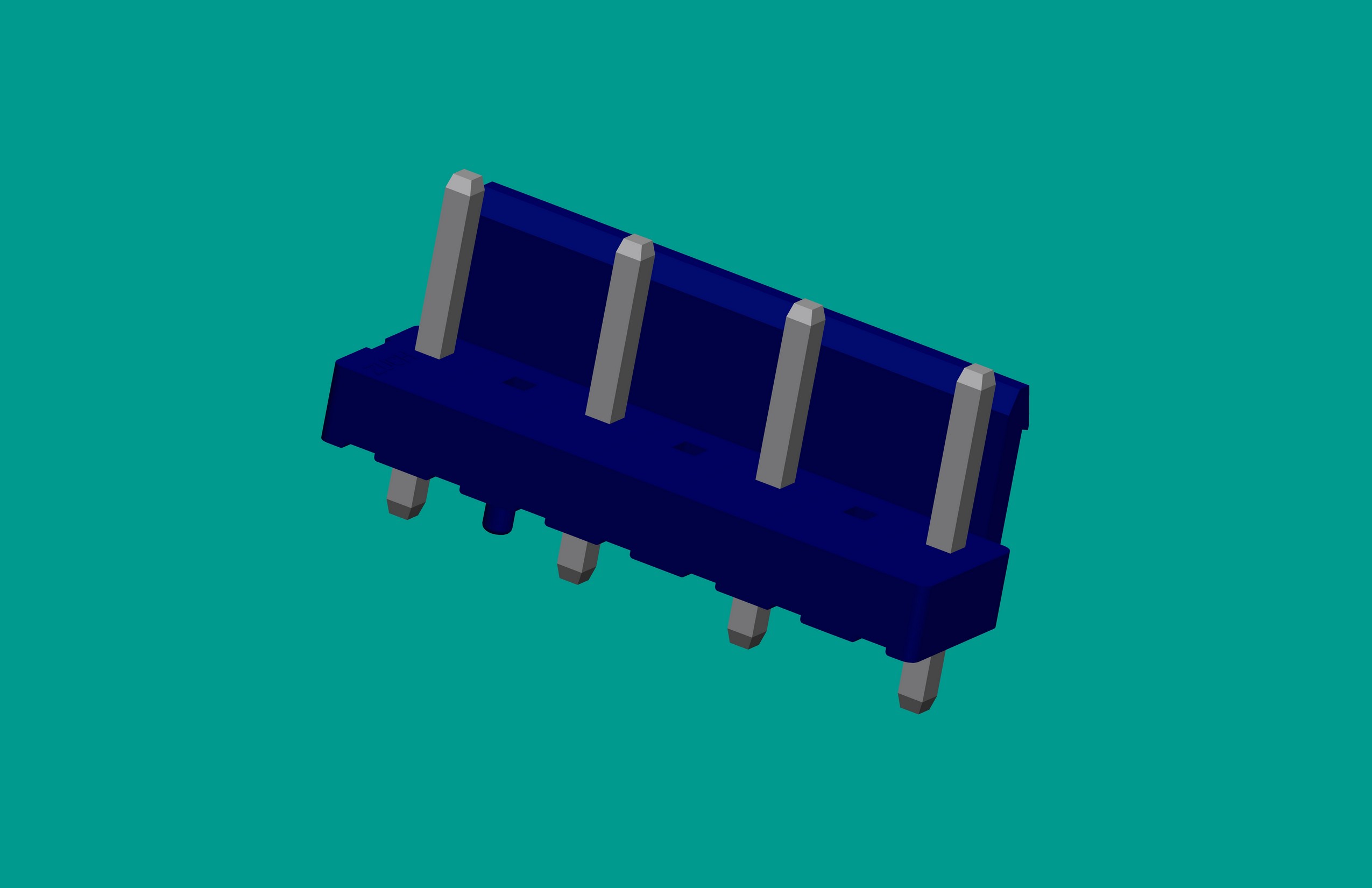 VH7A半包(缺2、4、6針)藍(lán)色帶定位針座