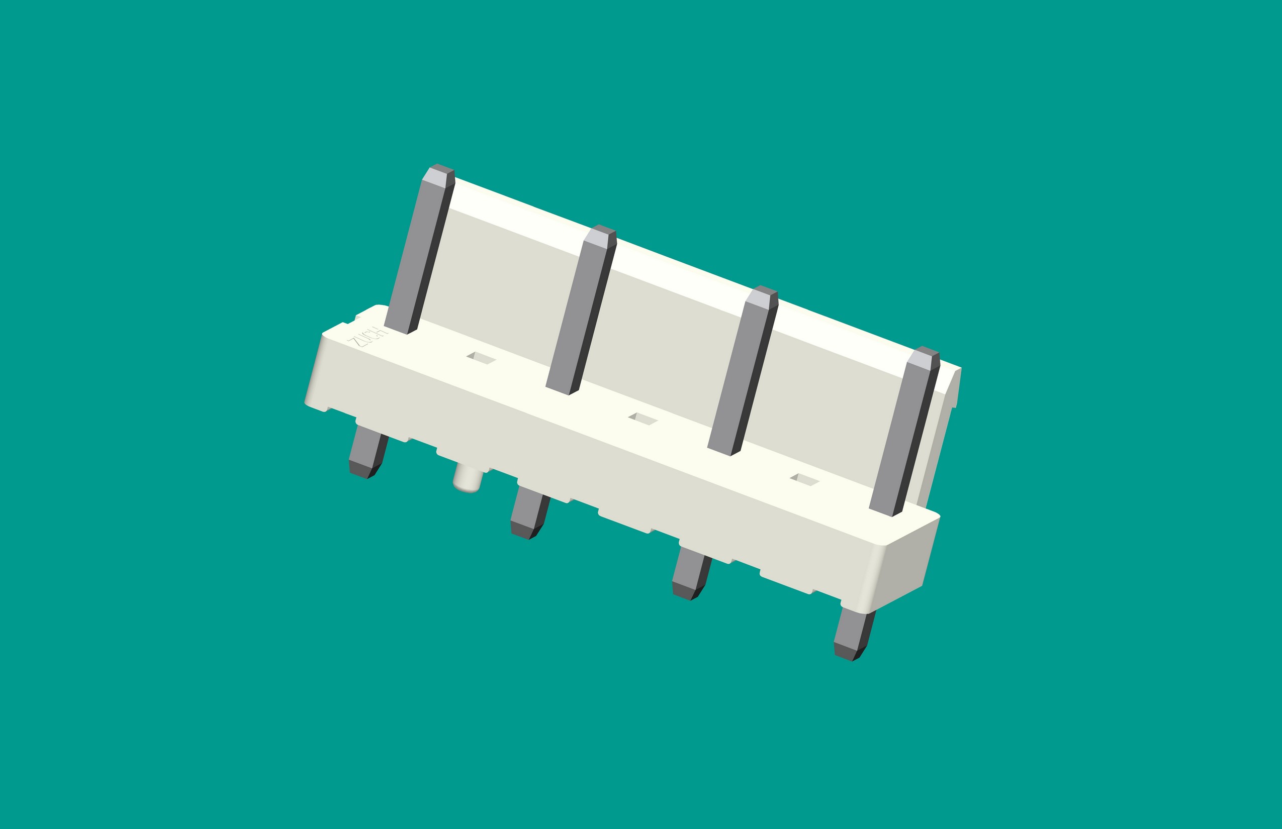 VH-7A4半包帶定位(缺第2、4、6針)立式針座白色/普通PA66