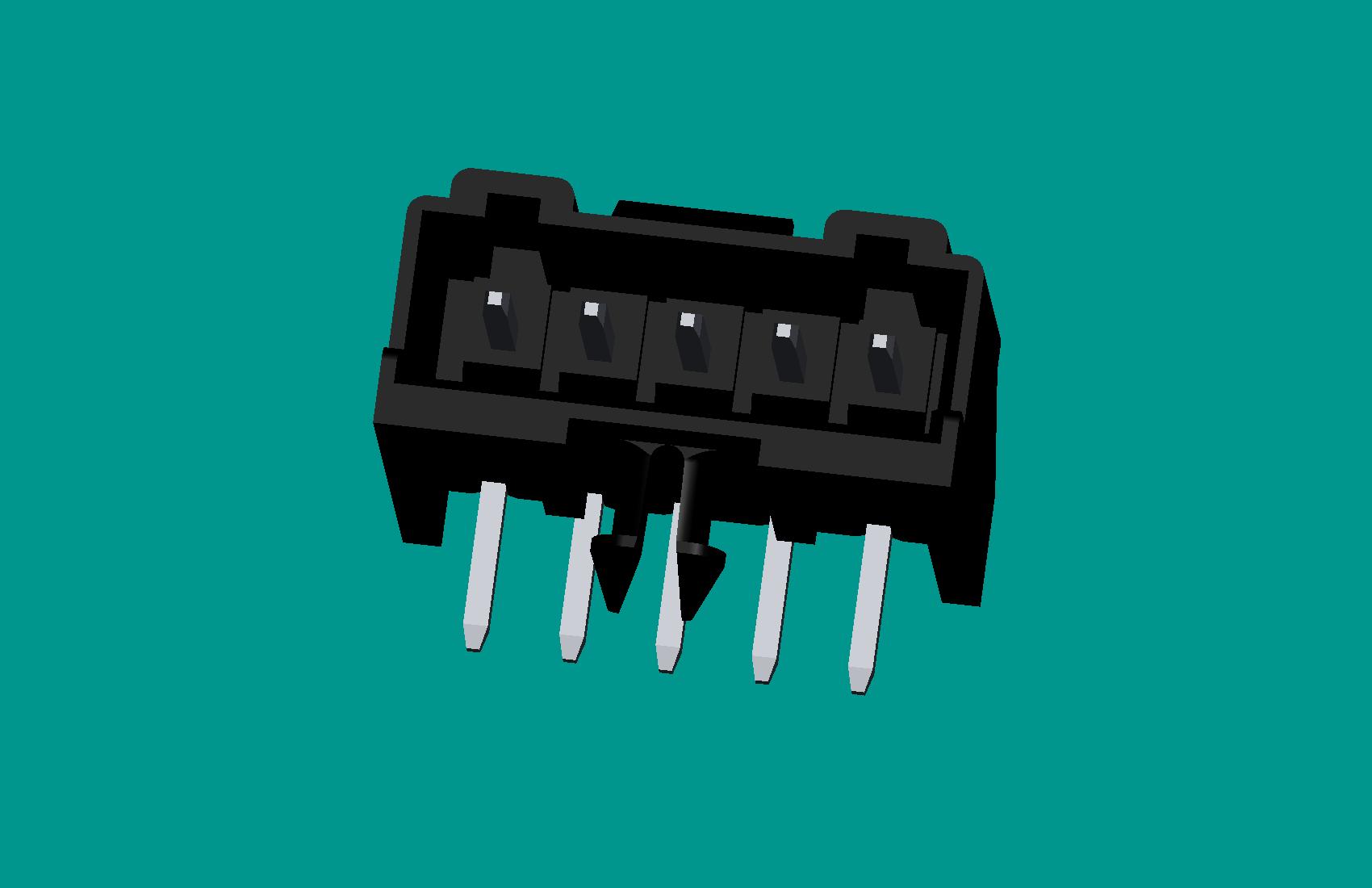 S5B-XH-K3臥式針座黑色/普通PA66