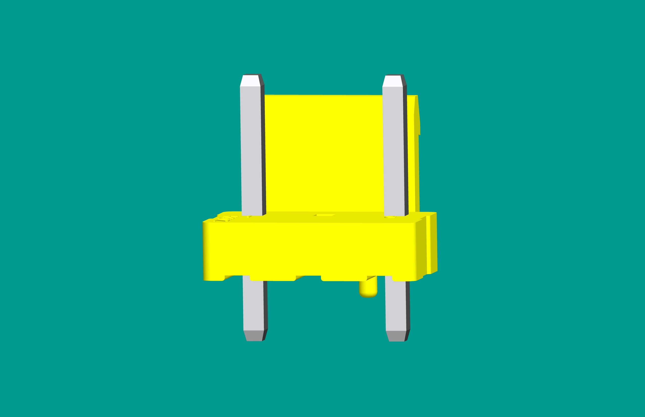 B2P3-VH-AM立式針座 熒光黃/(缺第2針)/高灼熱絲