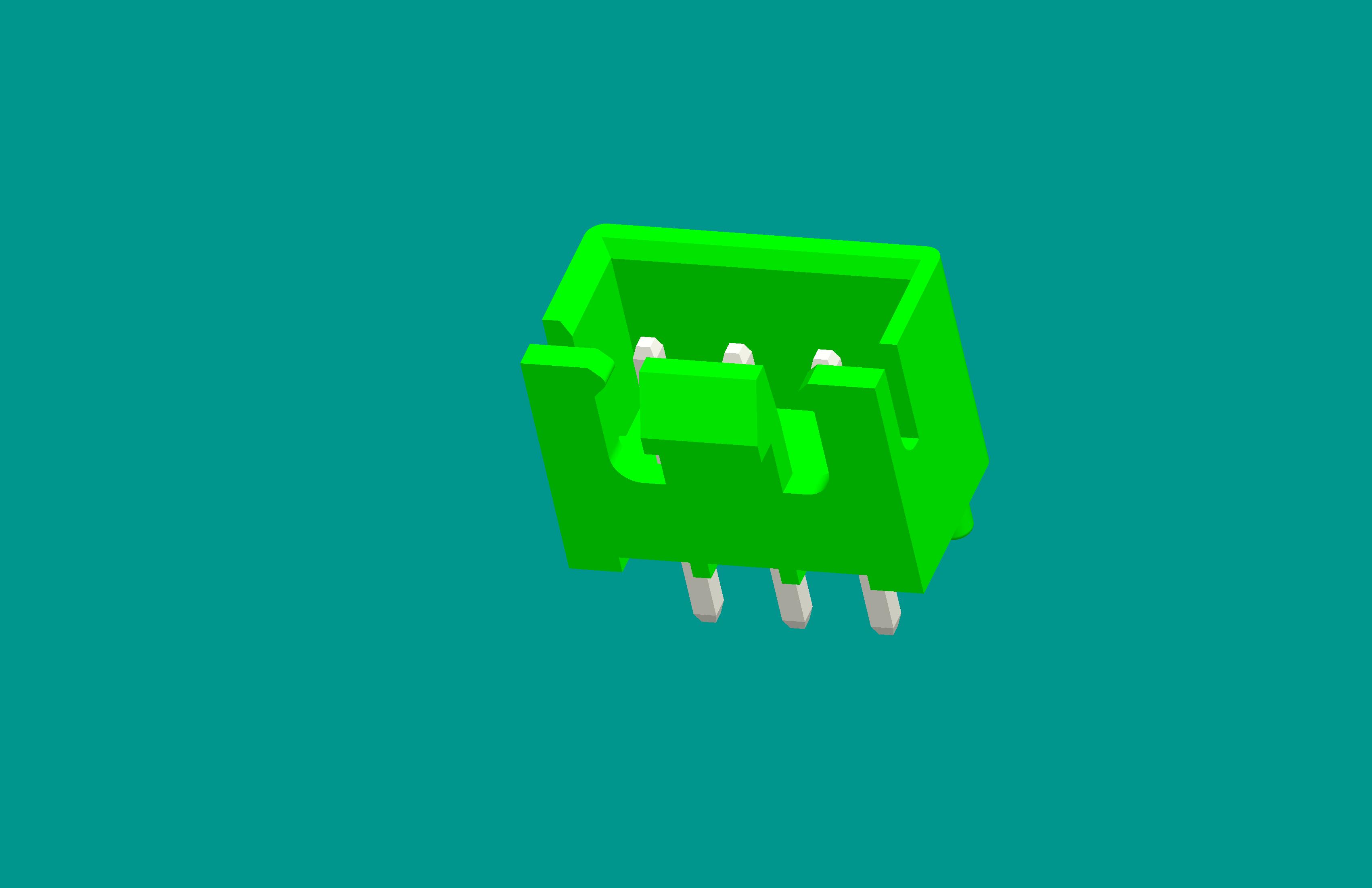 XH帶扣帶定位針座-3直針（雙卡點(diǎn)）綠色