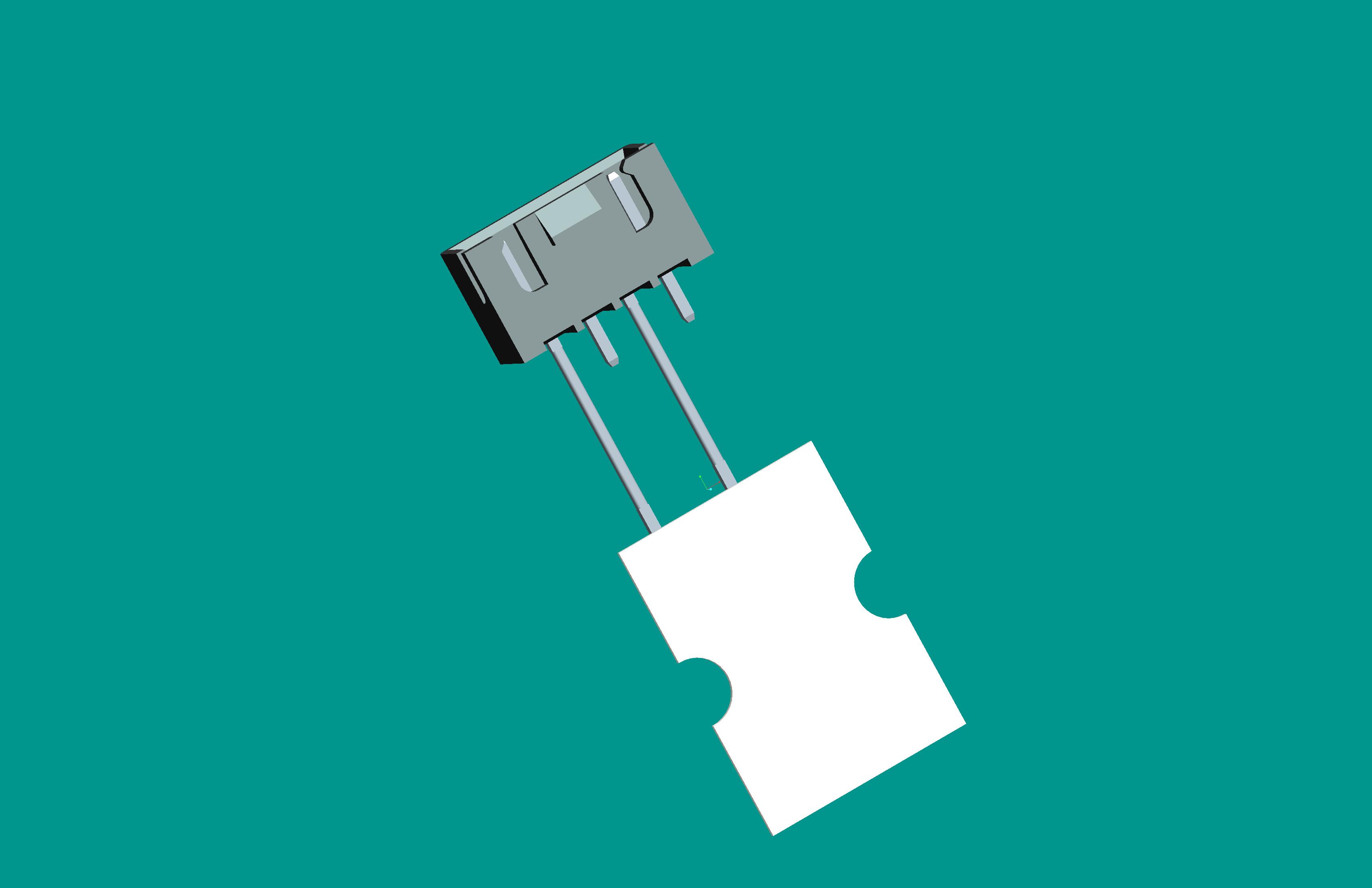 XH-4A帶扣立式針座黑色PA66/編帶(12.7間距，2、4長針，反向，10mm，短針外露2.9)