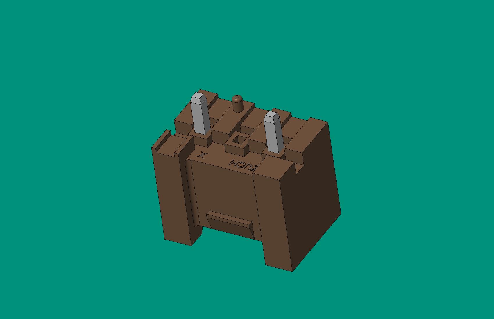 VH3A盒式（插奇數(shù)）帶定位針座 -棕色(高灼熱絲)