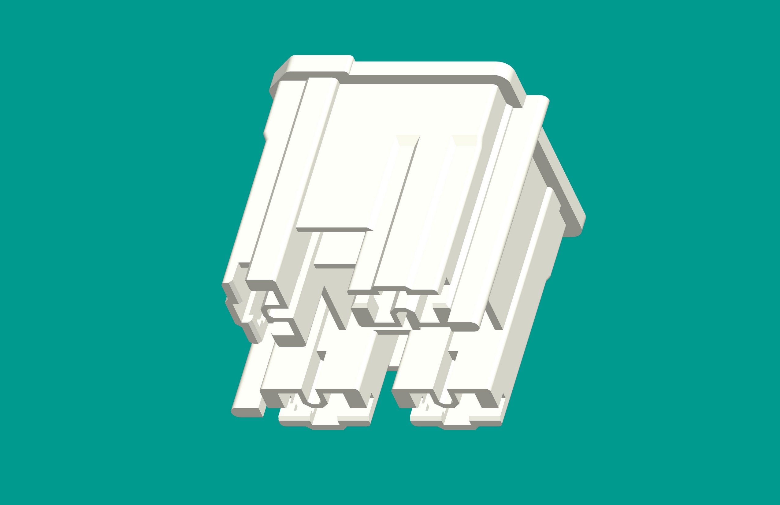 250帶鎖4位膠殼-白色-高灼熱絲