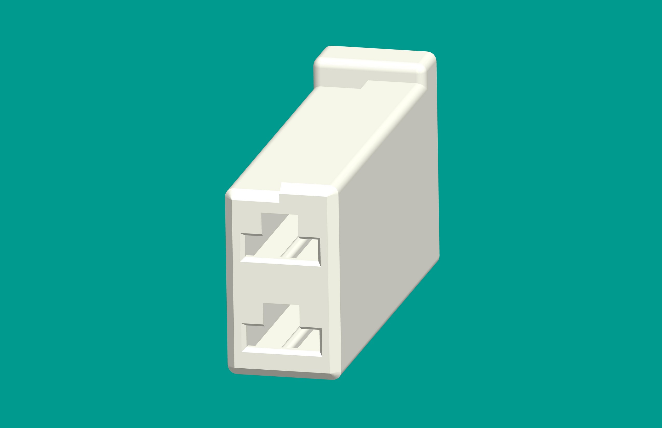 110（2.8）無(wú)扣塑件2孔白色-高灼熱絲